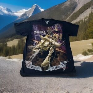 Vintage 1999 Pantera Cowboys From Hell T-Shirt Size Large‎ Extremely Rare Shirt